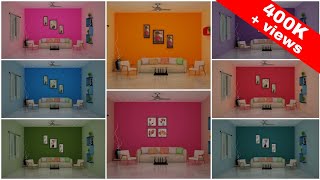 Best 20 Colour Combination for Living Room Wall House Wall Interior Wall Color Ideas Bedroom Wall [upl. by Gem]