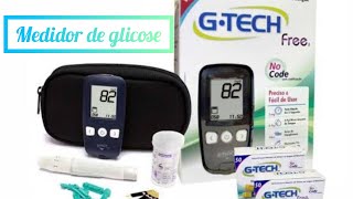 Medidor de glicose Gtech Free [upl. by Lleirbag707]