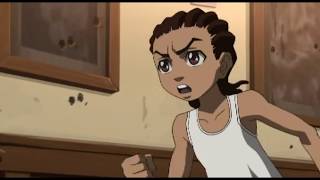 The Boondocks Riley vs Hueys BB Gun Fight Shootout Full HD [upl. by Nnaeitak455]