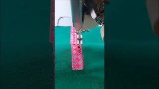 Sewing Tips And Tricks For Pink Joint Lace Attach Perfectly On The Green Fabric in 2024 Shorts [upl. by Alberta553]