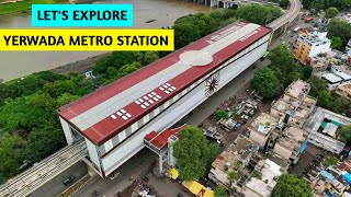 Pune Metro Vlog 353  Let’s Explore Yerwada Metro Station [upl. by Reffotsirk]