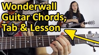 How to play Wonderwall  Chords amp Tabs [upl. by Dnalyaw]