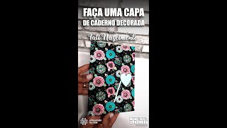 Capa de Caderno Personalizada com Tecido [upl. by Urquhart]