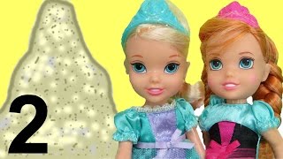 ANNA s SANDCASTLE  Beach Playing Elsa and Anna toddlers have fun playing in the sand [upl. by Stearn]