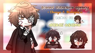 Armed Detective Agency  Chuuya amp Akutagawa react to Dazai Osamu  1  BSD  kyoviie [upl. by Nerot]