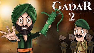 Gadar 2 Ek Comedy Cartoon  Tara Singh vs Pakistani Handpumps  Gadar 2 Animated Spoof Popla Chacha [upl. by Peursem]