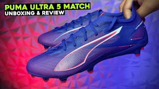 Puma ULTRA 5 Match  Unboxing amp Review [upl. by Ahsieket64]