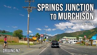 Driving New Zealand Springs Junction to Murchison  4K Scenic Drive [upl. by Geller]