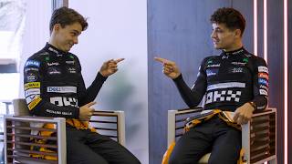 In Conversation With Lando Norris and Oscar Piastri  Looking Ahead To The 2024 F1 Season [upl. by Idnat]