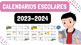 ESTOS SON LOS CALENDARIOS PARA EL CICLO ESCOLAR 20232024 [upl. by Allis]