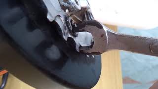 Howto EASILY Remove Stuck Chainring Bolt with just a WRENCH [upl. by Eimile849]