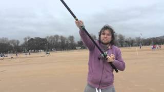 Tutorial lance surfcasting Hatteras cast [upl. by Jenness926]