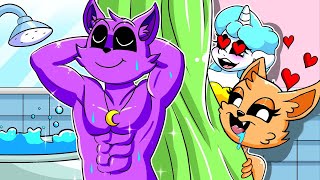 SMILING CRITTERS  Catnap Get Fan Club  Catnap Being Peeped  Poppy Playtime 3 Animation [upl. by Attenat]