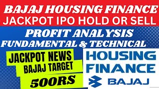 BAJAJ HOUSING FINANCE HOLD OR SELL  JACKPOT PROFIT TARGET ANALYSIS  BAJAJ TARGET TAMIL ALICE MTA [upl. by Rettig38]