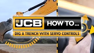 JCB How to dig a trench [upl. by Suoiradal]