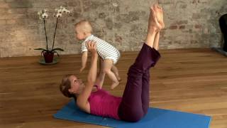 Pilates mit Baby  Rückbildungsgymnastik amp Beckenbodentraining  neue DVD [upl. by Nnylsaj]