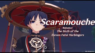 Scaramouche The Sixth Fatui Harbinger Unreconciled Stars III Cutscene  Genshin Impact [upl. by Ahsoym]