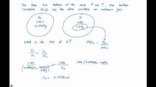 105 Ideal Gas Law Example Problem 1 [upl. by Marnie715]