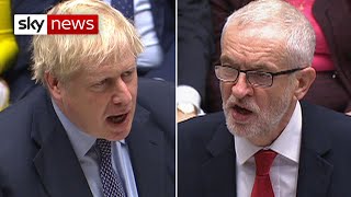 Brexit vote Boris Johnson v Jeremy Corbyn  In full [upl. by Irehs]