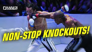 KARATE COMBAT BRUTAL KOs  Karate Combat 43 All the KNOCKOUTS [upl. by Gareri960]