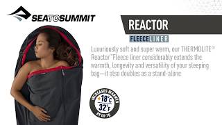 Sea to Summit THERMOLITE® Reactor Fleece Liner [upl. by Ahsieat517]