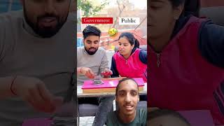 Government Vs Public 😂 Fool and Final priyalkukreja shorts ytshorts [upl. by Adekahs]