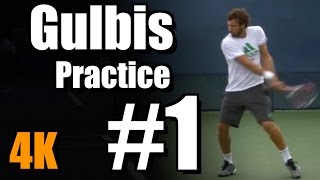 Ernests Gulbis in 4k  Forehand and Backhand 1  Western amp Southern Open 2014 [upl. by Lilak607]