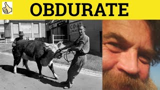 🔵Obdurate Meaning  Obdurately Examples Obdurate Definition  Obdurately Defined GRE 3500 Vocabulary [upl. by Bron288]