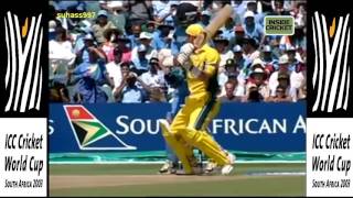 World Cup 2003 Final » India vs Australia ► Ricky ponting shines [upl. by Eimmot855]