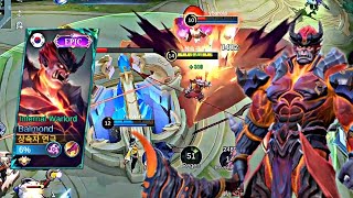 Balmond Infernal Warlord Epic Skin GamePlay MLBB GamePlay 2 [upl. by Hanser]