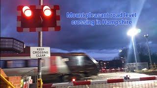 Mount pleasant road level crossing in Hampshire [upl. by Sedlik]