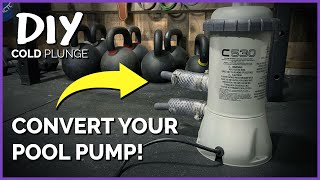 Pool Pump Adjustments for a DIY Cold Plunge  How to convert an Intex Pump to Barbed PVC Fittings [upl. by Blane433]