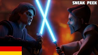 Anakin vs Obiwan Spin Animation — Clone Wars Style [upl. by Jillene]