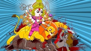 Mahishasura Mardini মহিসাসুর মর্দিনী animation [upl. by Lyontine]