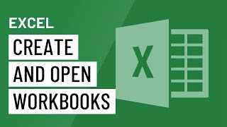 Excel Creating and Opening Workbooks [upl. by Johnny7]