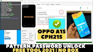 Oppo A15 CPH2185 Pattern Password amp FRP Unlock Free Tool  Oppo A15 Hard Reset  SP Flash Tool 2021 [upl. by Dorothi]