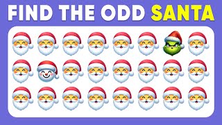 Find the ODD One Out  Christmas Edition 🌲🎅 Emoji Quiz  Easy Medium Hard [upl. by Eva]