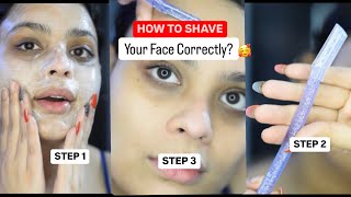 How to shave your facial hair at home IN THREE STEPS omg [upl. by Siger]