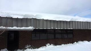 Roof Glacier  Snow sliding off rooftop [upl. by Rorke]