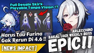 Skirk Bakal Playable Tanpa Vision  Weekly Boss Arlecchino Skill CC Cloud Retainer  NEWS IMPACT [upl. by Hcra]