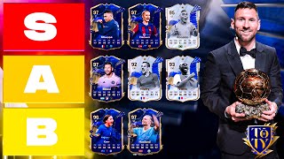 THESE CARDS ARE INSANE RANKING EVERY TOTY ATTACKERS CARD EA FC 24 TOTY TIER LIST [upl. by Renwick]