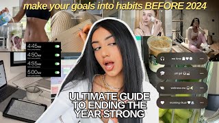 HOW TO END 2023 SUCCESSFULLY  end of year reset 2024 goal plan and new habits [upl. by Adnerad]