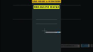 Break line Command shorts autocad autocadtips [upl. by Sukhum]
