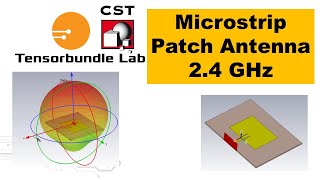 CST Tutorial CST Microstrip Patch Antenna Design amp Simulation 24 GHz [upl. by Aztiray336]