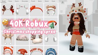 ✨ 40K Christmas Roblox Shopping Spree 😱🎅🎄 [upl. by Notlrak951]