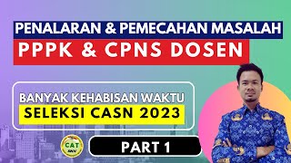 Soal dan Pembahasan  Penalaran dan Pemecahan Masalah  PPPK Dosen  CPNS Dosen 2023 [upl. by Adlaremse]