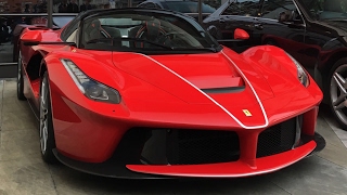 Loud LaFerrari Aperta startup and hard acceleration [upl. by Adlee]