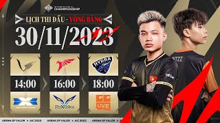 VGM vs DCG l TLN vs FW l BHD vs GGL  VÒNG BẢNG AIC 2023  NGÀY 3011 [upl. by Neirbo]