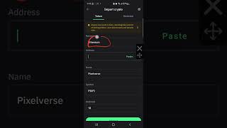 How to add PIXFI contract address to your Metamask and Trust wallet  pixelverse [upl. by Alexi]