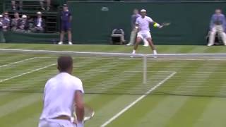 Rafa Nadals lightning speed  Wimbledon 2014 [upl. by Enelak]